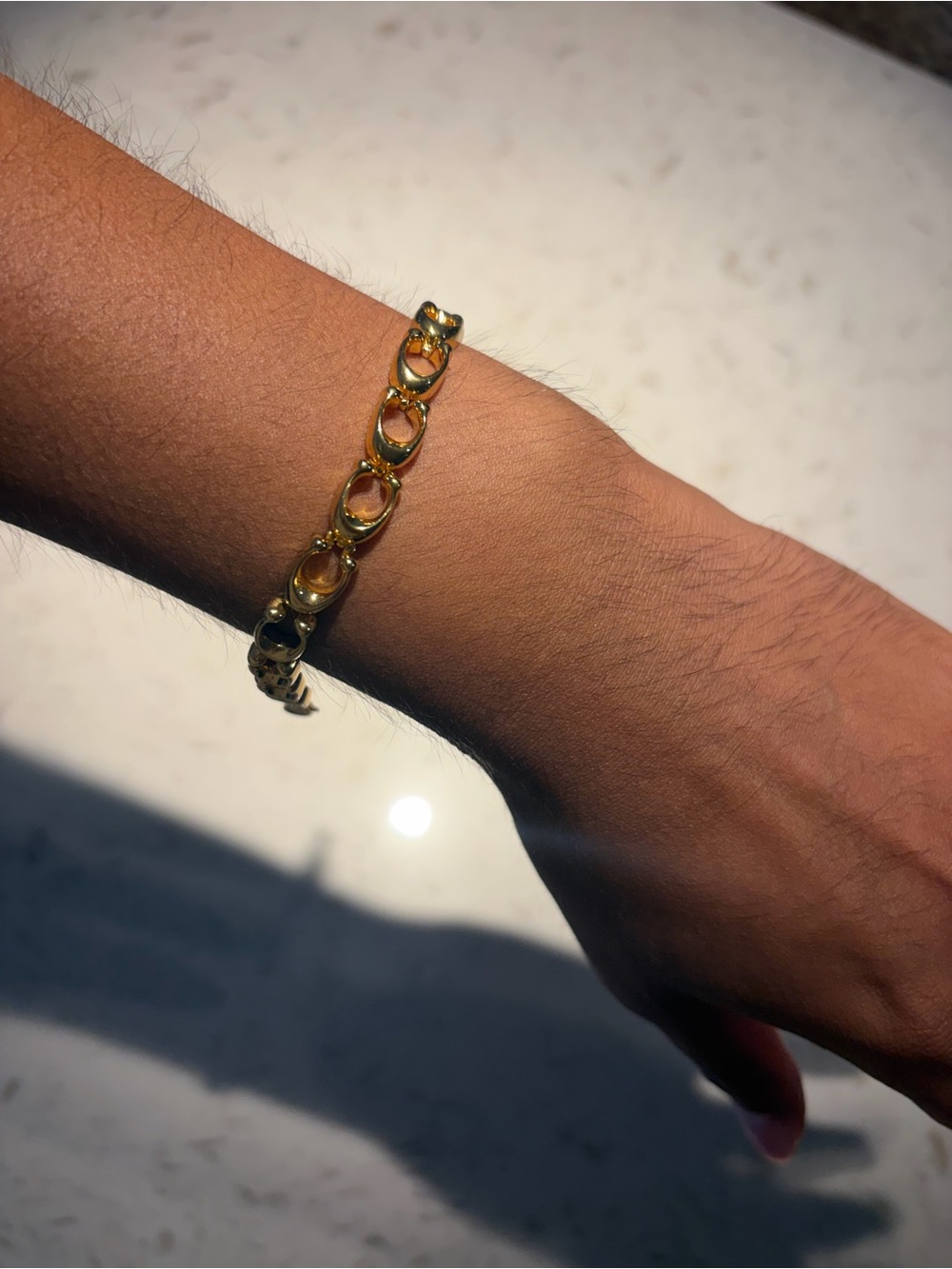 Coach Gold-Tone Link Bracelet